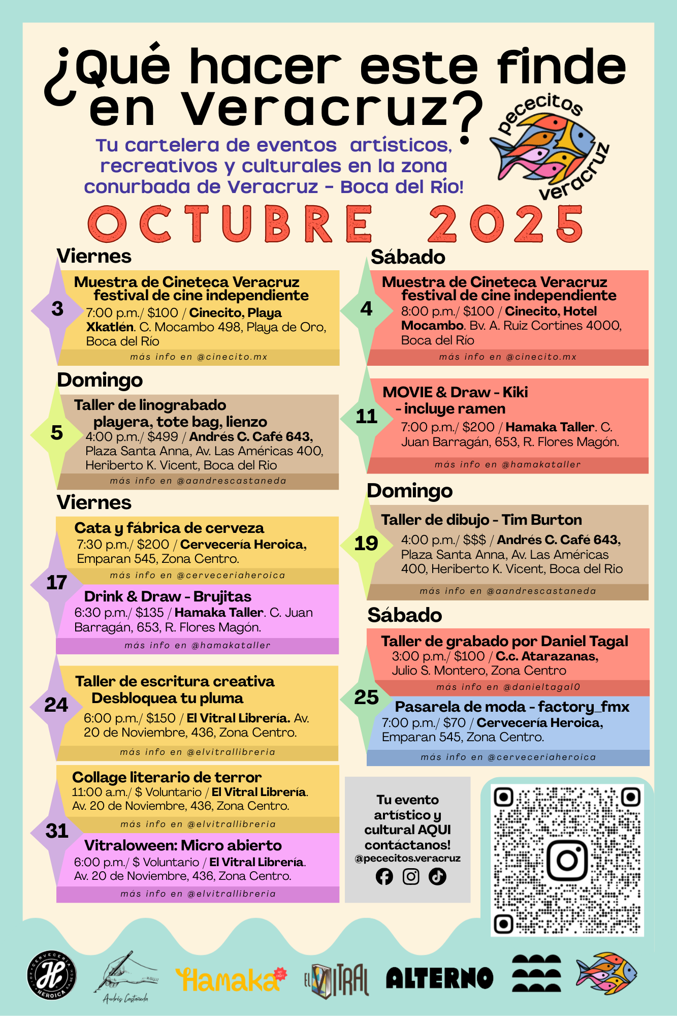 Proyecto cultural de Cartelera cultural mensual fisica