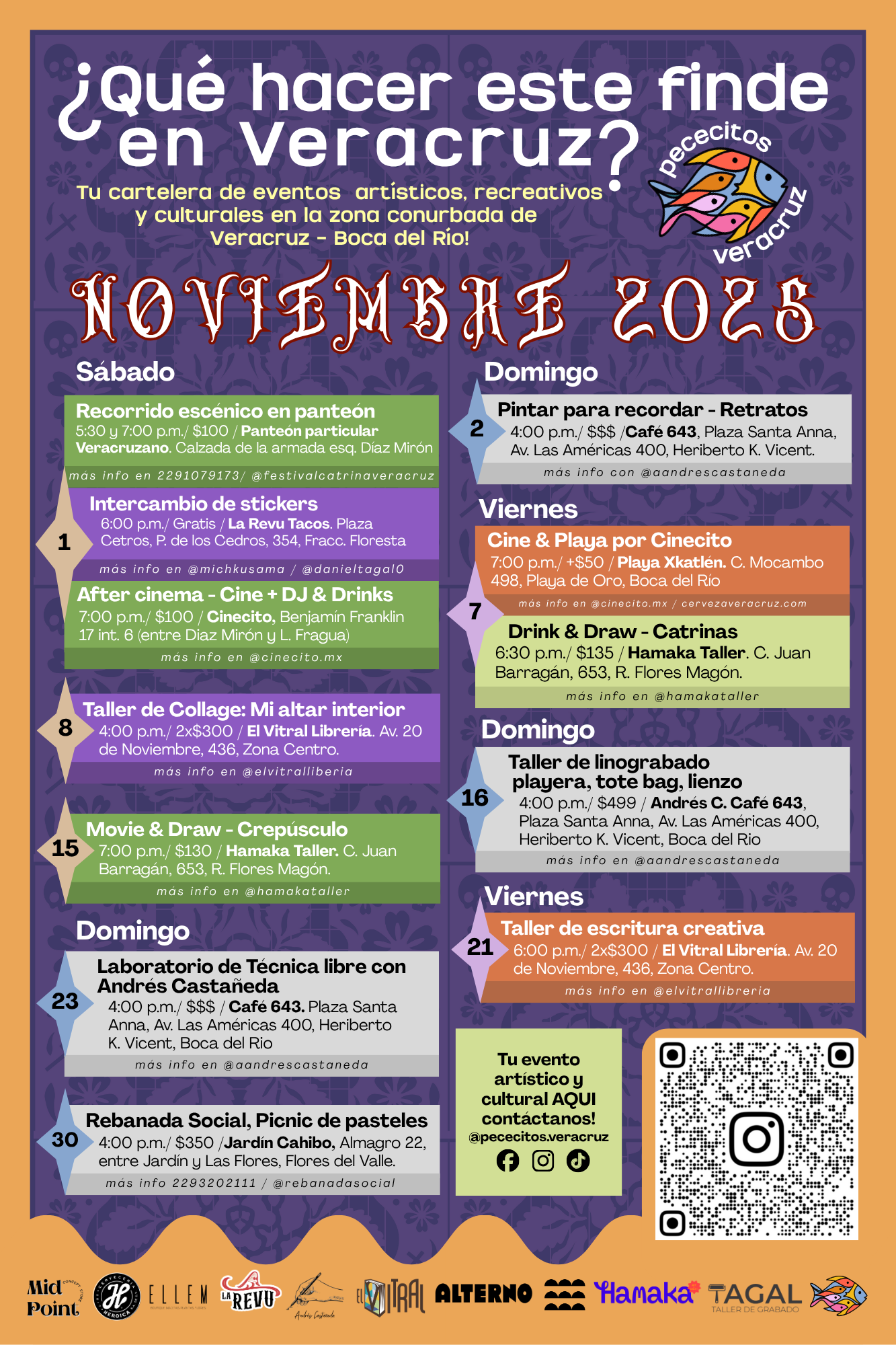 Proyecto cultural de Cartelera cultural mensual fisica